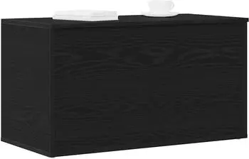 vidaXL Aufbewahrungstruhe Schwarz Eiche 84x42x46cm Holzwerkstoff (862633)