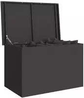 vidaXL Gartenlagerkissenbox Verzinkter Stahl 80 x 50,5 x 50 cm 175 L