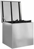 vidaXL Gartenlagerkissenbox Verzinkter Stahl 55 x 50,5 x 50 cm 117 L