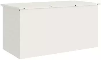 vidaXL Außenlagerbox Weiß 100x50.5x50cm Kaltgewalzter Stahl (874561)