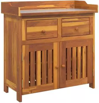 vidaXL Garten-Schrank Braun 78x36,5x78cm Massivholz Akazie (42001368)