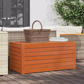 vidaXL Gartenlagerbox mit Speicher Wachsbraun 101x50.5x46.5cm (865398)