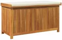 vidaXL Outdoor-Kissenbox 113x50x60,5 cm Massivholz Akazie