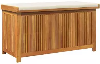 vidaXL Outdoor-Kissenbox 113x50x60,5cm Massivholz Akazie (4106475)