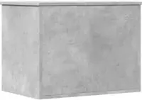 vidaXL Truhe Betongrau 60x42x46 cm Holzwerkstoff