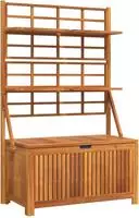 vidaXL Truhe mit Rankgitter 99x50x160 cm Massivholz Akazie