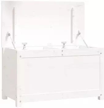 vidaXL Truhe Wei&szlig; 80x40x45,5cm Massivholz Kiefer (823535)