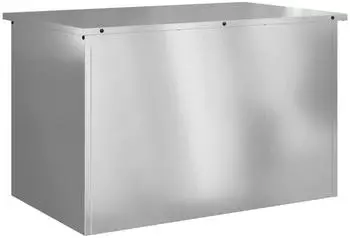 vidaXL Au&szlig;enlagerbox Silber 80x50.5x50cm Verzinkter Stahl (874572)