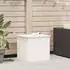 vidaXL Außenlagerbox Weiß 55x50.5x50cm Kaltgewalzter Stahl (874575)