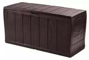 Proregal 300L Gartenbox 117x45x57cm 300 L mit Deckel Braun