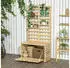 Outsunny Aufbewahrungsbox mit Rankhilfe 80x45x160cm