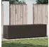 furnicato Gartenbox Poly Rattan 200x50x60cm Braun