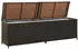 furnicato Gartenbox Poly Rattan 200x50x60cm Braun