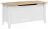 vidaXL Aufbewahrungsbox 90x40x45cm Weiß/Honigbraun