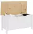 vidaXL Aufbewahrungsbox 90x40x45cm Weiß/Honigbraun