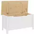 vidaXL Aufbewahrungsbox 90x40x45cm Weiß/Honigbraun