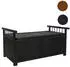 Mendler Aufbewahrungstruhe MCW-O13 Tanne Holz MVG 53x108x60cm anthrazit