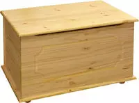 M&ouml;bilia Truhe mit massiver Holzklappe