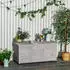 Outsunny Gartenbox Wetterbeständig 56x60x127cm grau (800000786365)