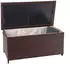 Proregal Poly-Rattan Kissenbox 51x100x50cm Premium Braun