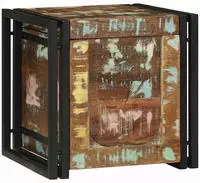 vidaXL Aufbewahrungsbox mit Speicher 40 x 40 x 40 cm Massivholz Akazie