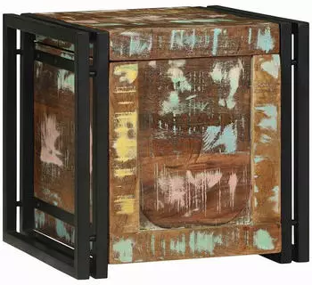 vidaXL Aufbewahrungsbox mit Speicher 40x40x40cm Massivholz Akazie