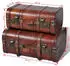 vidaXL Dekokoffer Holz 2 Stk. Retro-Stil Braun