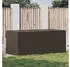 furnicato Gartenbox Poly Rattan 180x90x70cm Braun