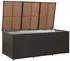 furnicato Gartenbox Poly Rattan 180x90x70cm Braun
