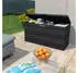 furnicato Gartenbox 117×45×56cm Schwarz