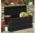 furnicato Gartenbox 117×45×56cm Schwarz