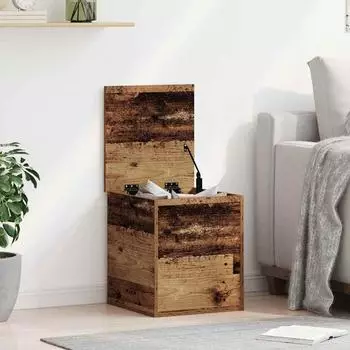 vidaXL Aufbewahrungsbox Altholz 40x42x46cm Holzwerkstoff