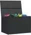 furnicato Gartenbox Poly Rattan 150x100x100cm Schwarz