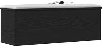 vidaXL Aufbewahrungsbox 102x35x35cm Schwarz Eichen-Optik