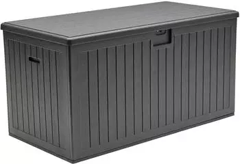 LC Home Velio Gartentruhe Schwarz