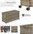 TecTake Kuusamo 253L Rattangeflecht braun (406424)