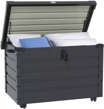 furnicato Outdoor Aufbewahrungsbox 100x62x65cm Dunkelgrau
