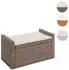 MCW Aufbewahrungstruhe Genua Rattan Grau-Braun