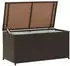 furnicato Gartenbox Poly Rattan 100x50x50cm Braun