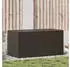furnicato Gartenbox Poly Rattan 100x50x50cm Braun