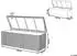 Beliani MODENA 46x126x63 Dunkelbraun