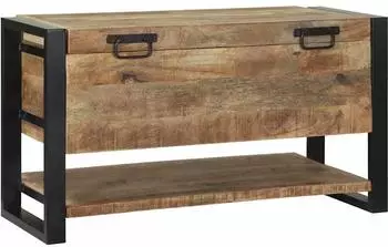 vidaXL Aufbewahrungsbox 80x35x45cm Massivholz Mango Braun
