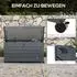 Outsunny Gartenbox Metall 311 Liter