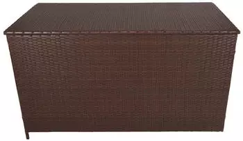 MonsterShop Rattan Kissenbox Braun