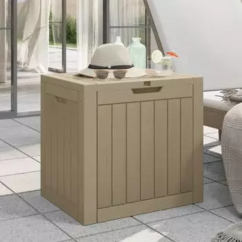 furnicato Gartenbox 55,5x43x53cm Polypropylen Grau