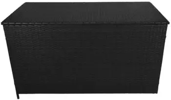 MonsterShop Rattan Kissenbox Schwarz