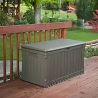 Lifetime Gartenbox Premium, aus Kunststoff, 128 x 64 x 67cm, 440 Liter, braun