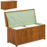 Casaria&reg; Gartenbox Holz Akazie 205l Deckel 160kg Belastbarkeit Wetterfest