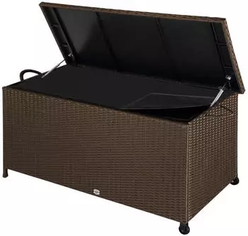 Deuba Polyrattanbox 122x56x61cm braun (103761)