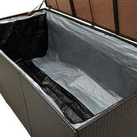 vidaXL Gartenbox Poly Rattan 180x90x70 cm Braun